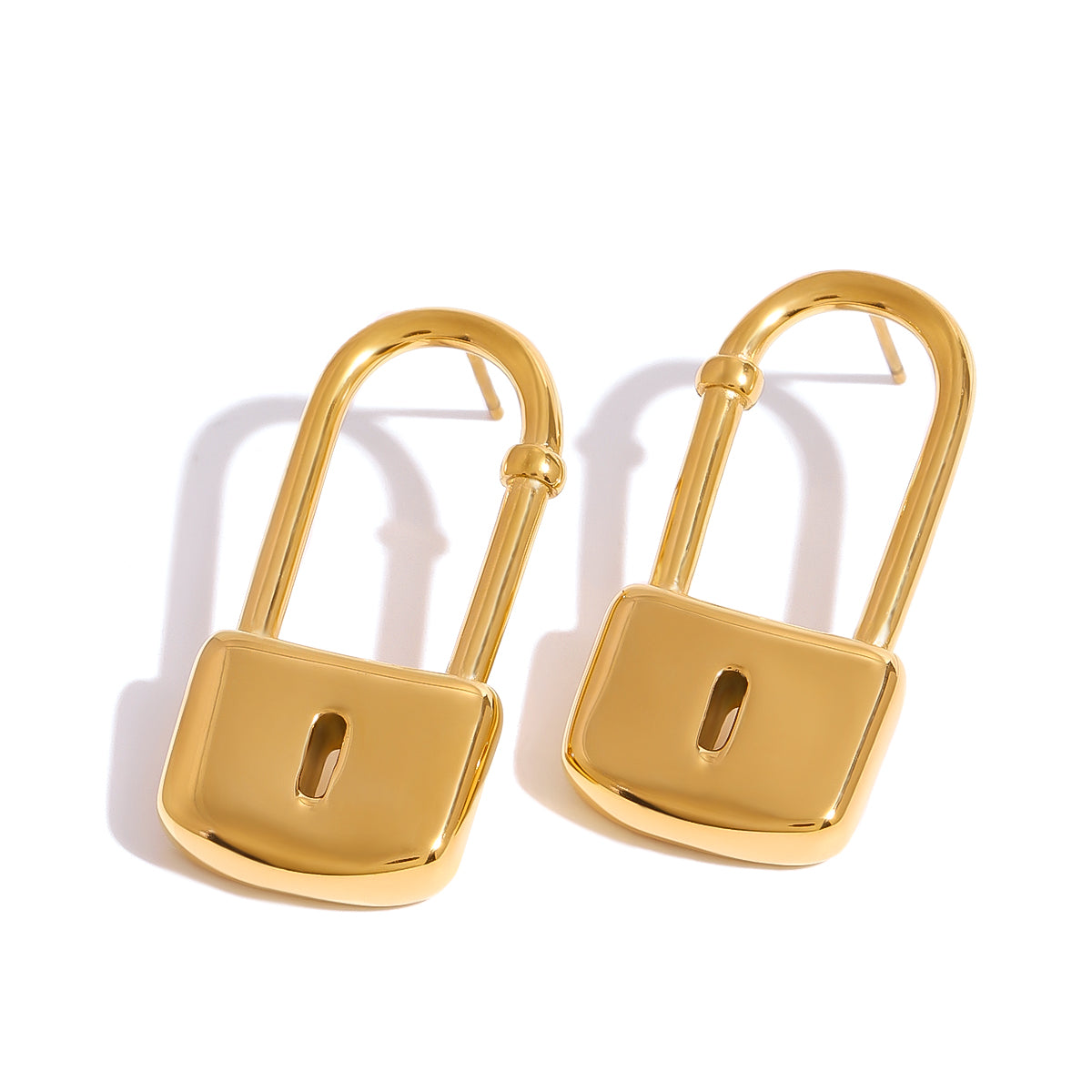 Lora Padlock Drops by Lucy Luna Jewellery