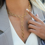 Sorrento Oval Chain by Lucy Luna Jewellery, alternate view 2
