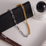 Halcyon Mixed-Link Necklace by Lucy Luna Jewellery, alternate view 3