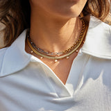 Halcyon Mixed-Link Necklace by Lucy Luna Jewellery, alternate view 4