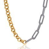 Halcyon Mixed-Link Necklace by Lucy Luna Jewellery