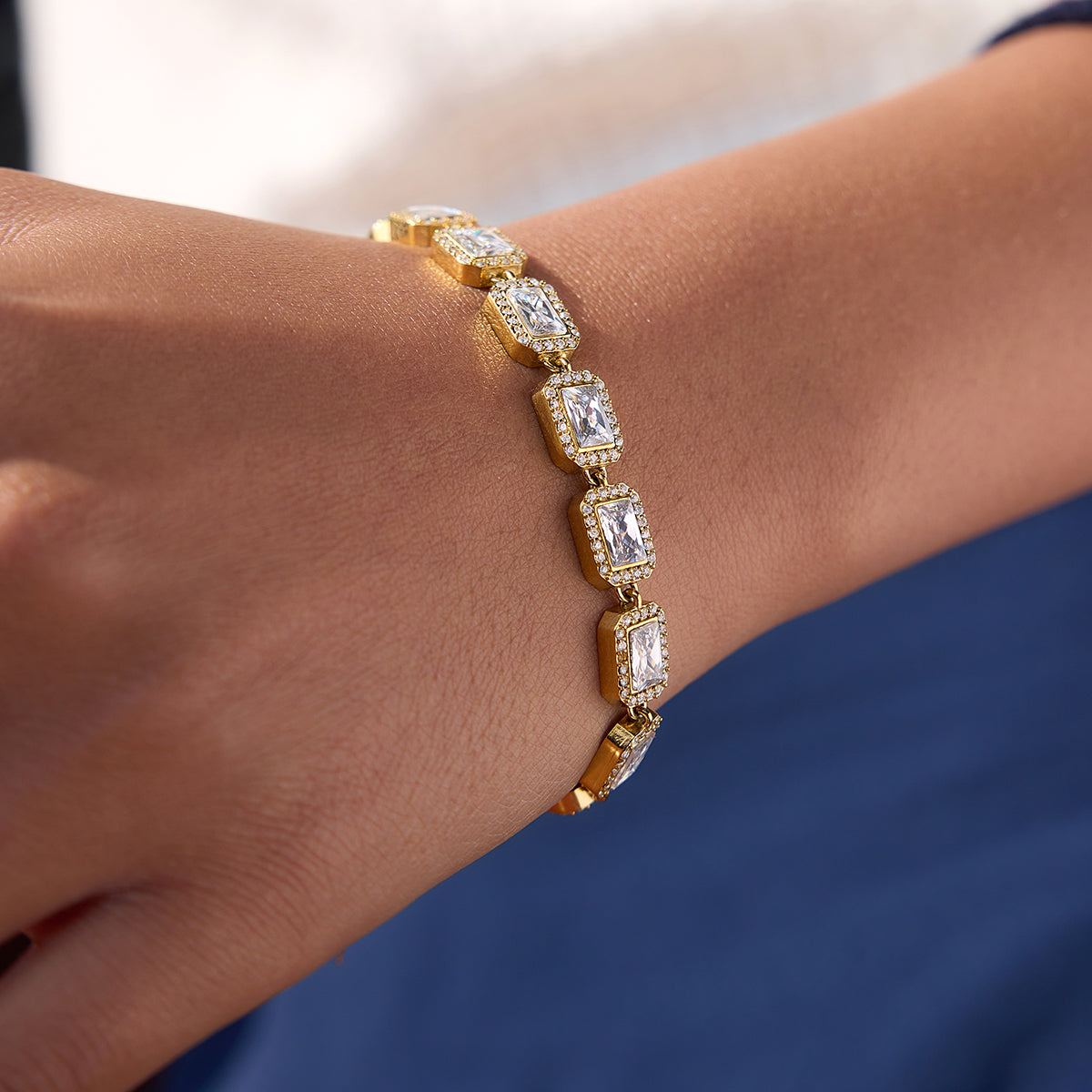 Selena Halo Bracelet by Lucy Luna Jewellery, alternate view 6
