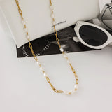 Naia Pearl Chain by Lucy Luna Jewellery, alternate view 5