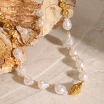 Juno Pearl & Bead Necklace by Lucy Luna Jewellery, alternate view 2