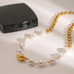 Juno Pearl & Bead Necklace by Lucy Luna Jewellery, alternate view 5