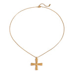 Divina Ribbed Cross by Lucy Luna Jewellery, alternate view 4