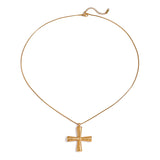 Divina Ribbed Cross by Lucy Luna Jewellery, alternate view 4