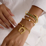 Allegra Horseshoe Bracelet by Lucy Luna Jewellery, alternate view 3