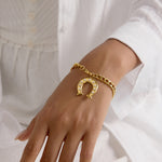 Allegra Horseshoe Bracelet by Lucy Luna Jewellery, alternate view 4
