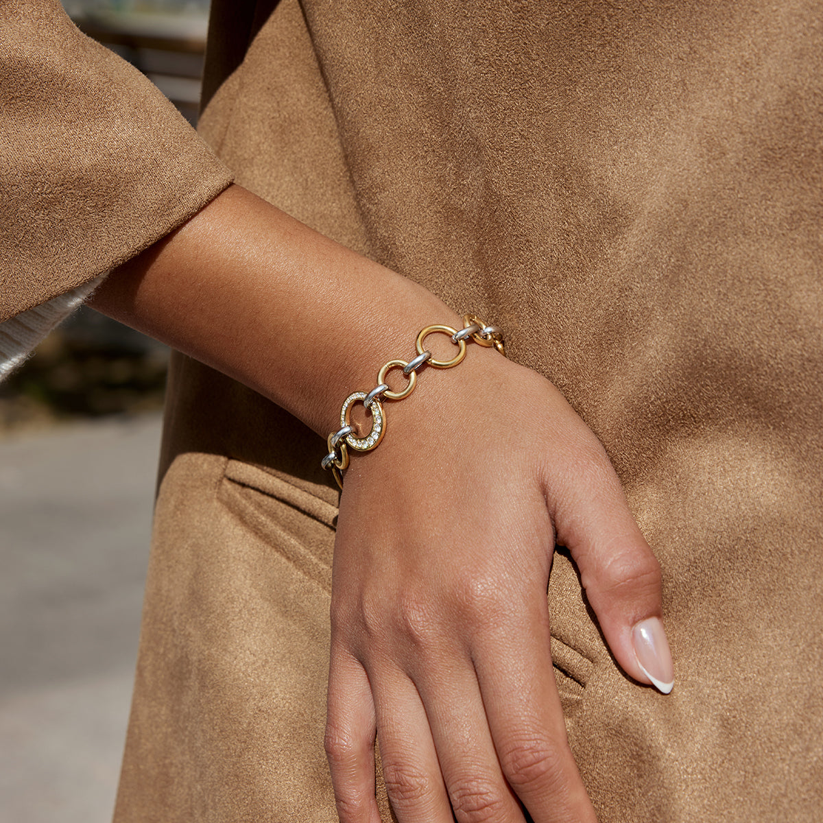 Sora Mixed-Link Bracelet by Lucy Luna Jewellery, alternate view 4