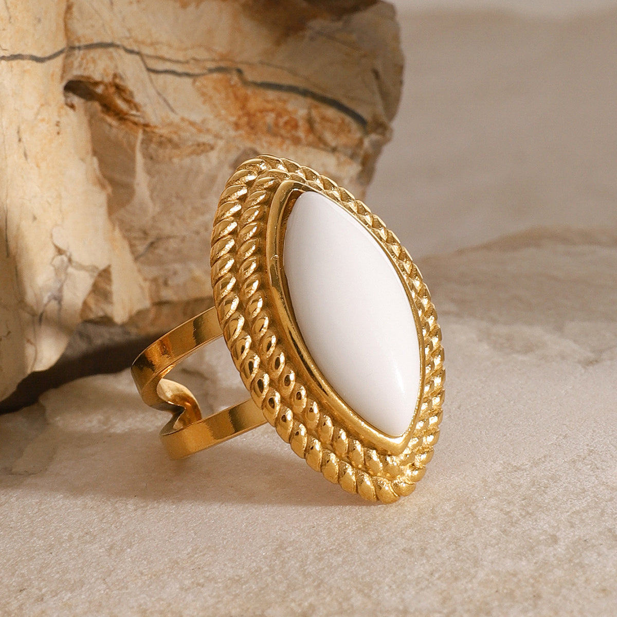 Alba Marquise Ring by Lucy Luna Jewellery, alternate view 4