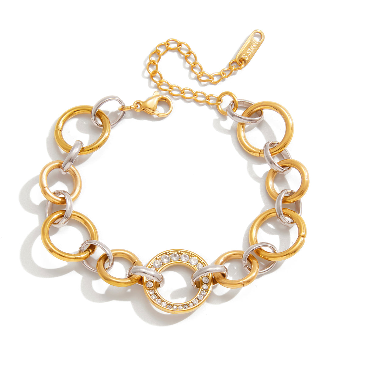 Sora Mixed-Link Bracelet by Lucy Luna Jewellery