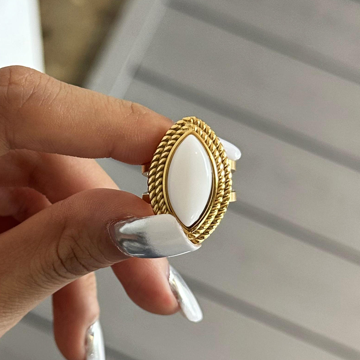 Alba Marquise Ring by Lucy Luna Jewellery, alternate view 3