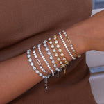 Petra Heart Tennis Bracelet by Lucy Luna Jewellery, alternate view 4