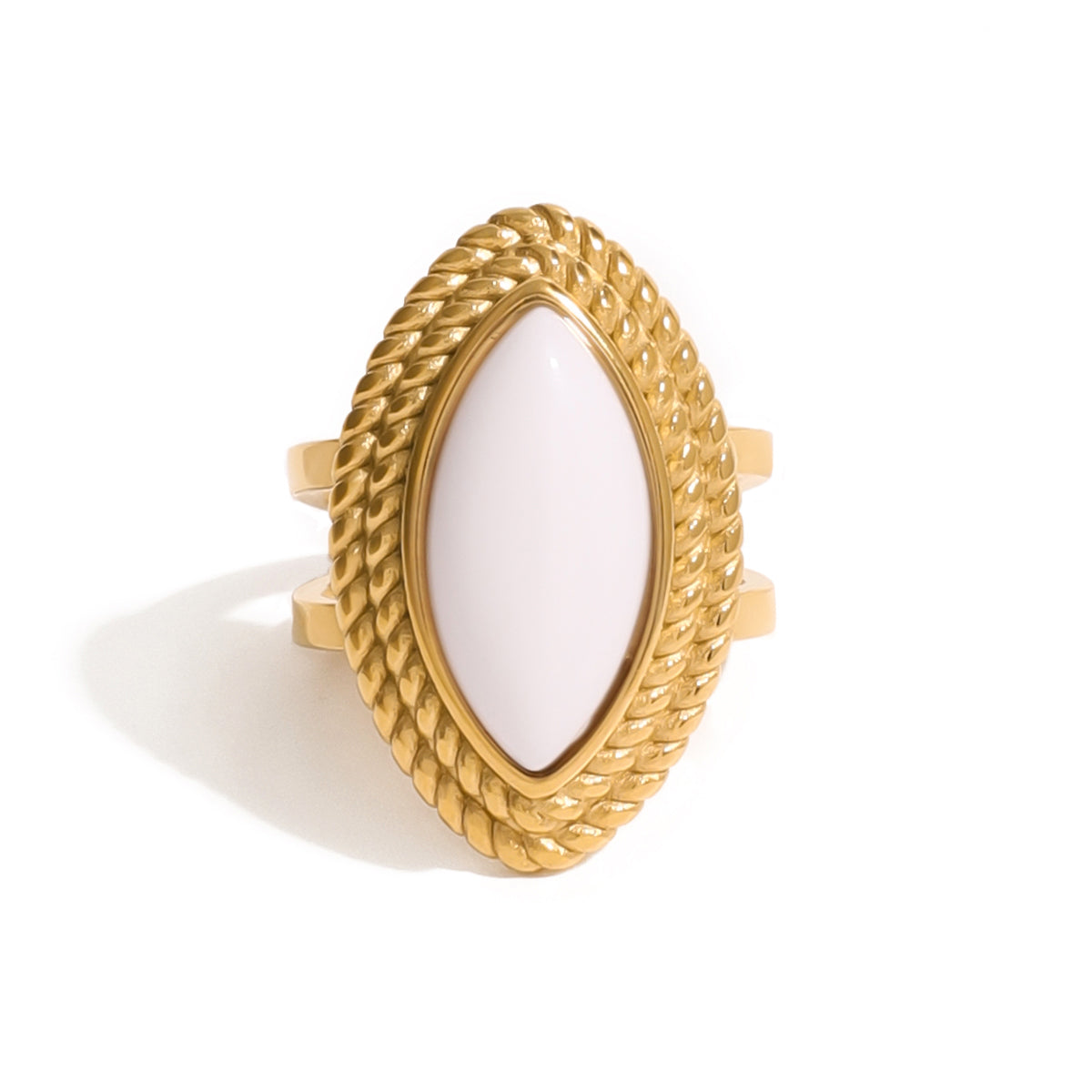 Alba Marquise Ring by Lucy Luna Jewellery