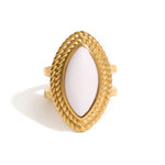 Alba Marquise Ring by Lucy Luna Jewellery