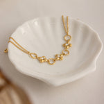 Fleur Station Bracelet by Lucy Luna Jewellery, alternate view 3
