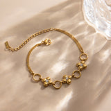 Fleur Station Bracelet by Lucy Luna Jewellery, alternate view 5