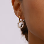 Rosita Mismatched Hoops by Lucy Luna Jewellery, alternate view 2