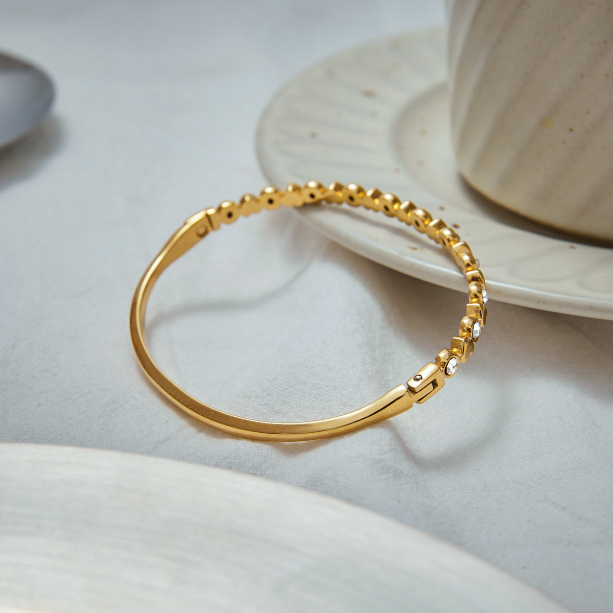 Genevieve Love Bangle by Lucy Luna Jewellery, alternate view 3