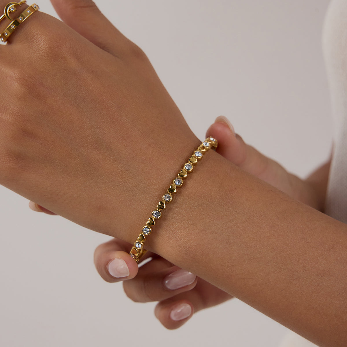 Genevieve Love Bangle by Lucy Luna Jewellery, alternate view 6