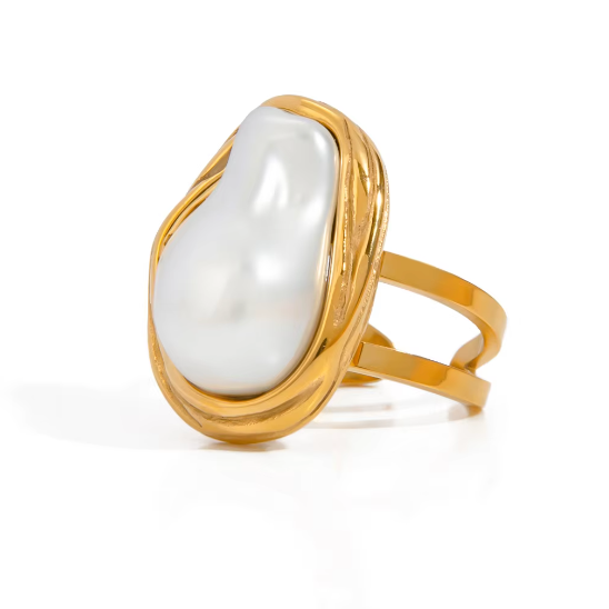 Aurora Baroque Ring by Lucy Luna Jewellery