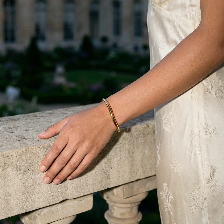 Lyra Contour Cuff by Lucy Luna Jewellery, alternate view 2