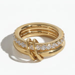 Charlotte Double Stack Ring by Lucy Luna Jewellery