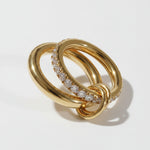 Charlotte Double Stack Ring by Lucy Luna Jewellery, alternate view 4