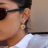 Layla Heart Hoops by Lucy Luna Jewellery, alternate view 2