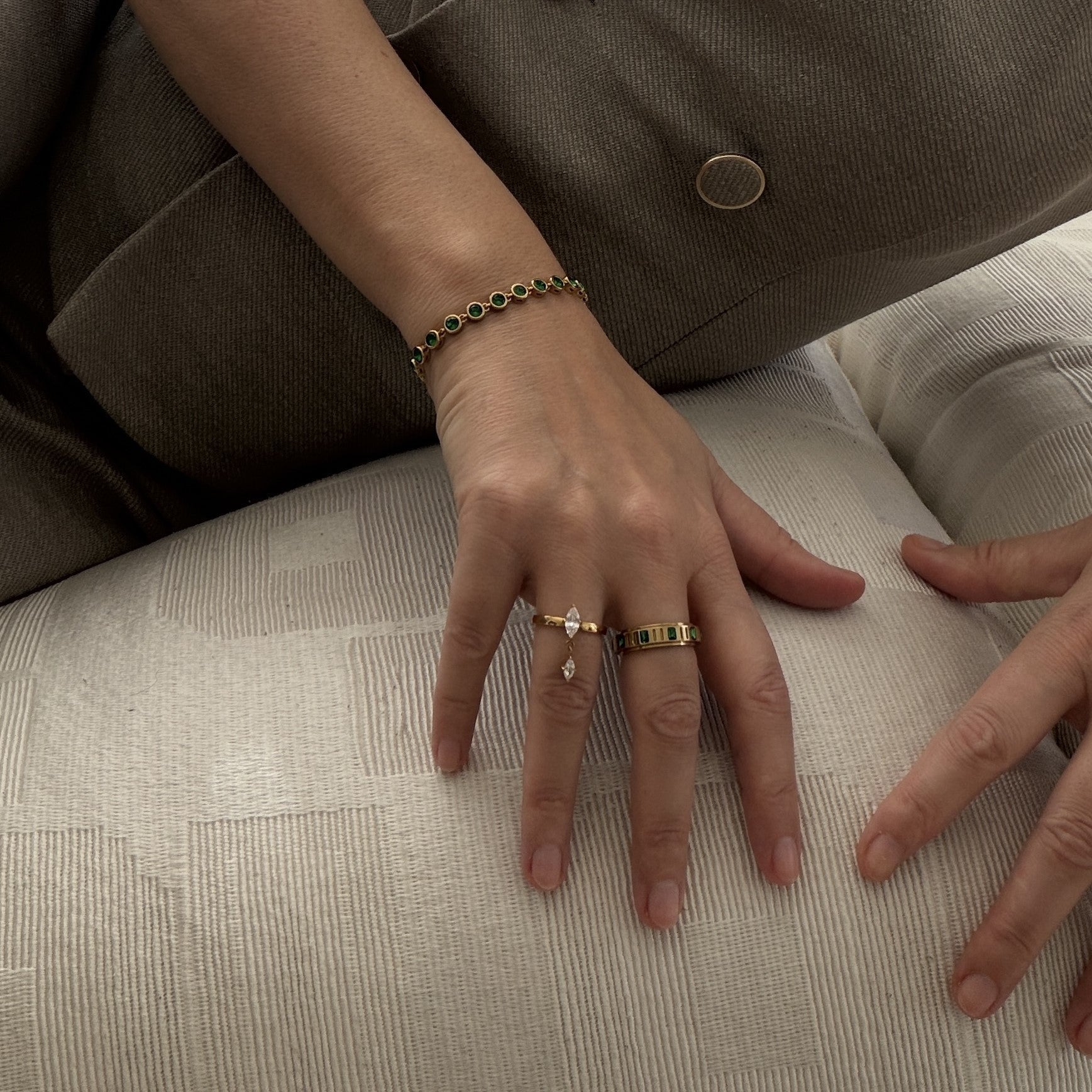 Emerald Cove Bracelet by Lucy Luna Jewellery, alternate view 2