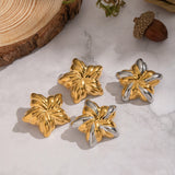 Cleo Floral Studs by Lucy Luna Jewellery, alternate view 3
