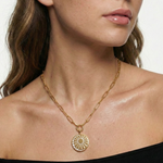 Solis Coin Necklace by Lucy Luna Jewellery, alternate view 7
