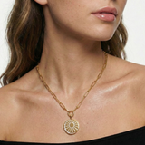 Solis Coin Necklace by Lucy Luna Jewellery, alternate view 7
